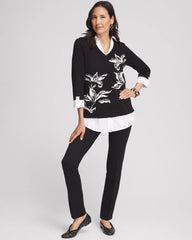 Chico's Juliet Slim Trim Detail Ankle Pants