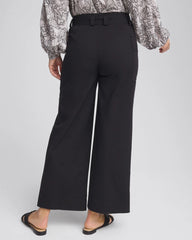 Chico's Belted Twill Utility Cropped Pants