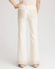 Chico's Colorblock Wide Flare Jeans