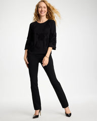 Chico's Soutache Elbow Sleeve Tee