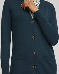 Chico's Ella Pocketed Cardigan Sweater