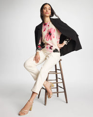 Chico's Printed Bateau Dolman Pullover