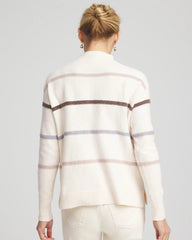 Chico's Sequined Stripe Pullover Sweater