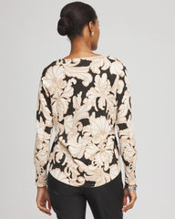 Chico's Ella Metallic V-Neck Sweater