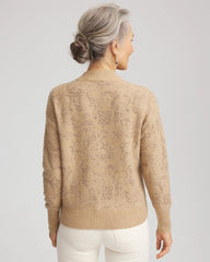 Chico's Jacquard Mockneck Pullover