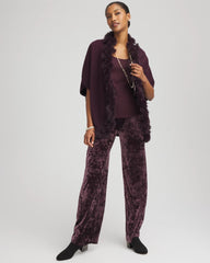 Chico's Crushed Velvet Wide-Leg Pants