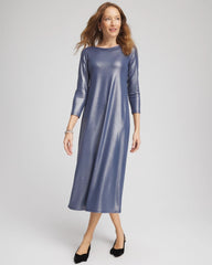 Chico's Foiled Jersey Knit Maxi Dress