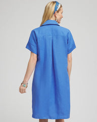 Chico's High-low Linen Shirtdress