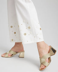 Chico's Pull-On Embellished Straight-Leg Cropped Jeans