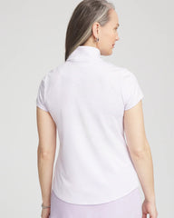 Chico's Zenergy® Striped UPF Short-Sleeve Top
