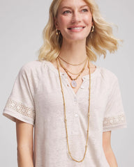 Chico's Convertible Agate Pendant Necklace