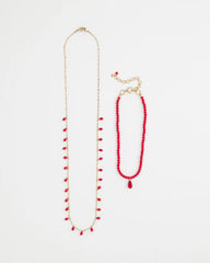 Chico's Convertible Red Necklace