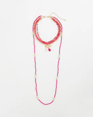 Chico's Convertible Beaded Pendant Necklace