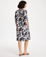 Chico's Poplin Cotton Popover Printed Dress