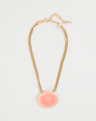 Chico's Coral Pendant Necklace