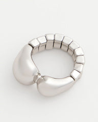 Chico's Curvy Silver Stretch Ring