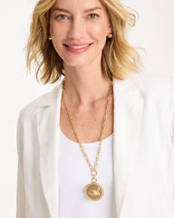 Chico's Reversible Swan Pendant Necklace