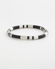 Chico's Black Enamel Hinge Bangle