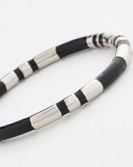 Chico's Black Enamel Hinge Bangle