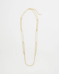 Chico's Long Gold Ball Chain Single Strand