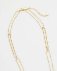 Chico's Long Gold Ball Chain Single Strand