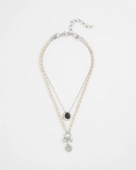 Chico's Short Double Strand Pendant