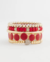 Chico's Gold Heart Stretch Bracelet