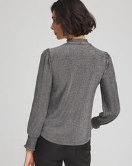 Chico's Sparkle Smocked Top