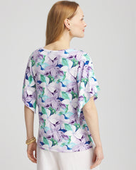 Chico's Touch of Cool™ Lily Handkerchief-Sleeve V-Neck Tee