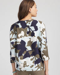 Chico's Floral Wedge Top