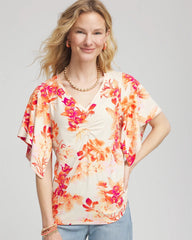 Chico's Touch of Cool™ Handkerchief-Sleeve V-Neck Tee