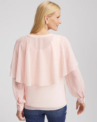 Chico's Georgette Cape Blouse