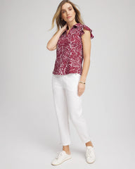 Chico's Zenergy® UPF Printed Polo Top