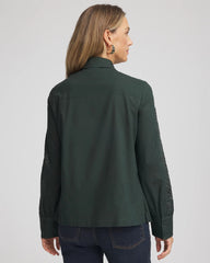 Chico's Lace Cotton Voile Shirt