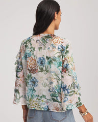 Chico's Georgette Ruffled V-Neck Blouse