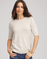 Chico's Crewneck Cashmere Pullover Sweater