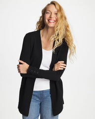 Chico's Ella Ottoman-Trim Cardigan