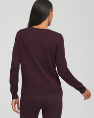 Chico's Embellished Crewneck Cardigan