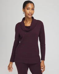 Chico's Zenergy® Luxe Diamante Cowlneck Tunic