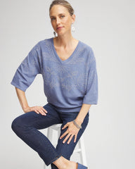 Chico's Dolman V-Neck Sweater