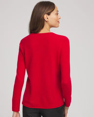 Chico's Crewneck Cashmere Pullover Sweater
