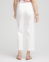 Chico's Sateen Cutout Cropped Pants