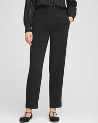Chico's Crepe Side-Zip Tapered Ankle Pants