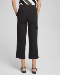 Chico's Cargo Straight Leg Cropped Pants