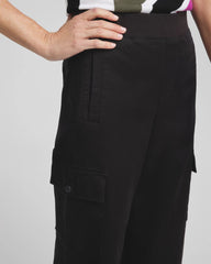Chico's Cargo Straight Leg Cropped Pants