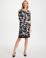 Chico's Jersey Knit Boatneck Shift Dress