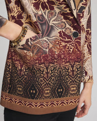 Chico's Artisanal Print Ponte Blazer