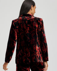 Chico's Velvet Printed Blazer