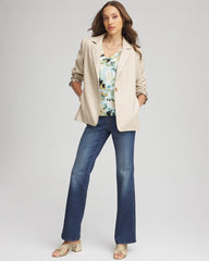 Chico's Faux Leather Blazer