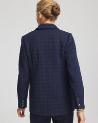 Chico's Textured Single-Breasted Knit Blazer